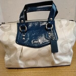 Coach Light Khaki/Cobalt Satchel